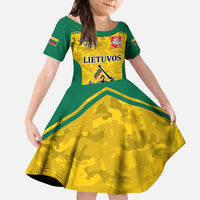 Republic of Lithuania Football Family Matching Puletasi and Hawaiian Shirt Sporty Style