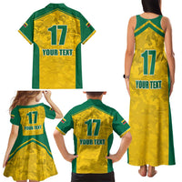 Republic of Lithuania Football Family Matching Tank Maxi Dress and Hawaiian Shirt Sporty Style