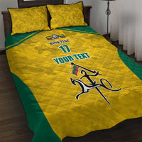 Republic of Lithuania Football Quilt Bed Set Sporty Style