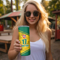 Republic of Lithuania Football Skinny Tumbler Sporty Style