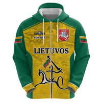 Republic of Lithuania Football Zip Hoodie Sporty Style LT17 - Wonder Print Shop