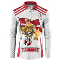 Custom Danmark Football Go Champions Button Sweatshirt Denmark Sporty Style