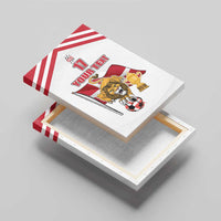 Custom Danmark Football Go Champions Canvas Wall Art Denmark Sporty Style