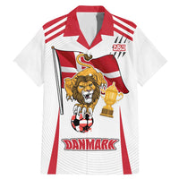 Custom Danmark Football Go Champions Family Matching Mermaid Dress and Hawaiian Shirt Denmark Sporty Style