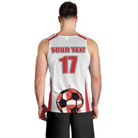Custom Danmark Football Go Champions Men Tank Top Denmark Sporty Style
