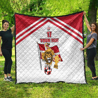 Custom Danmark Football Go Champions Quilt Denmark Sporty Style