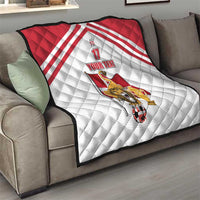 Custom Danmark Football Go Champions Quilt Denmark Sporty Style
