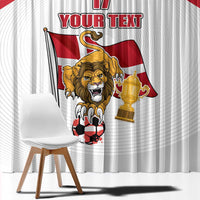 Custom Danmark Football Go Champions Window Curtain Denmark Sporty Style