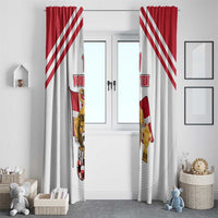 Custom Danmark Football Go Champions Window Curtain Denmark Sporty Style