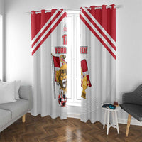 Custom Danmark Football Go Champions Window Curtain Denmark Sporty Style