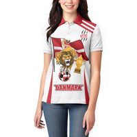Custom Danmark Football Go Champions Women Polo Shirt Denmark Sporty Style