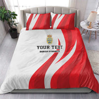 Personalized Danmark Football Bedding Set Denmark Sporty Style Danish Dynamite