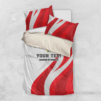 Personalized Danmark Football Bedding Set Denmark Sporty Style Danish Dynamite