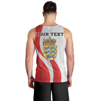 Personalized Danmark Football Men Tank Top Denmark Sporty Style Danish Dynamite