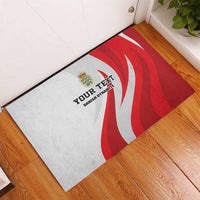Personalized Danmark Football Rubber Doormat Denmark Sporty Style Danish Dynamite