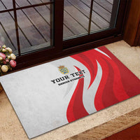 Personalized Danmark Football Rubber Doormat Denmark Sporty Style Danish Dynamite