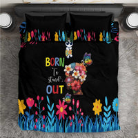 Born to Stand Out Autism Awareness Bedding Set Brain Mind and Yippee!