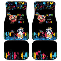 Born to Stand Out Autism Awareness Car Mats Brain Mind and Yippee!