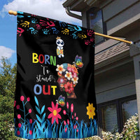 Born to Stand Out Autism Awareness Garden Flag Brain Mind and Yippee!