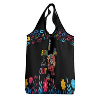 Born to Stand Out Autism Awareness Grocery Bag Brain Mind and Yippee!