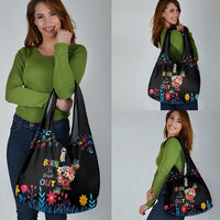 Born to Stand Out Autism Awareness Grocery Bag Brain Mind and Yippee!