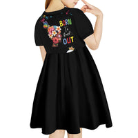 Born to Stand Out Autism Awareness Kid Short Sleeve Dress Brain Mind and Yippee!