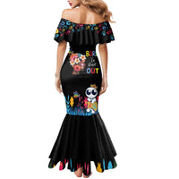 Born to Stand Out Autism Awareness Mermaid Dress Brain Mind and Yippee!