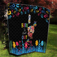Born to Stand Out Autism Awareness Quilt Brain Mind and Yippee!