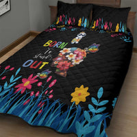Born to Stand Out Autism Awareness Quilt Bed Set Brain Mind and Yippee!