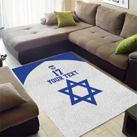 Custom Israel Football Go Champions Area Rug Sporty Style