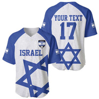 Custom Israel Football Go Champions Baseball Jersey Sporty Style