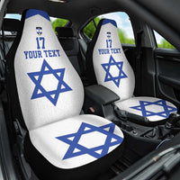 Custom Israel Football Go Champions Car Seat Cover Sporty Style
