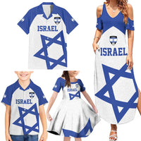 Custom Israel Football Go Champions Family Matching Summer Maxi Dress and Hawaiian Shirt Sporty Style