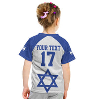Custom Israel Football Go Champions Kid T Shirt Sporty Style