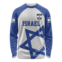 Custom Israel Football Go Champions Long Sleeve Shirt Sporty Style