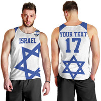 Custom Israel Football Go Champions Men Tank Top Sporty Style