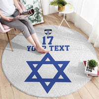 Custom Israel Football Go Champions Round Carpet Sporty Style