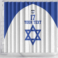 Custom Israel Football Go Champions Shower Curtain Sporty Style