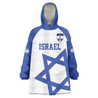 Custom Israel Football Go Champions Wearable Blanket Hoodie Sporty Style