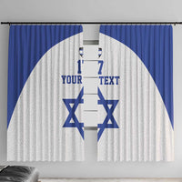 Custom Israel Football Go Champions Window Curtain Sporty Style
