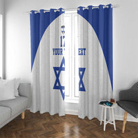 Custom Israel Football Go Champions Window Curtain Sporty Style