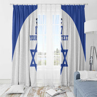 Custom Israel Football Go Champions Window Curtain Sporty Style