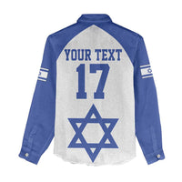 Custom Israel Football Go Champions Women Casual Shirt Sporty Style