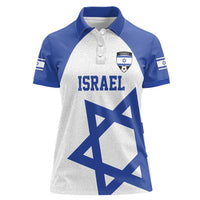 Custom Israel Football Go Champions Women Polo Shirt Sporty Style
