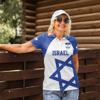 Custom Israel Football Go Champions Women Polo Shirt Sporty Style