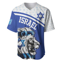 Personalized Israel Lion of Judah Baseball Jersey Flag and Coat of arms