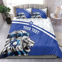 Personalized Israel Lion of Judah Bedding Set Flag and Coat of arms
