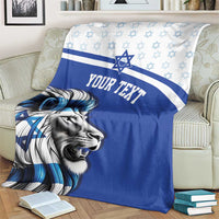 Personalized Israel Lion of Judah Blanket Flag and Coat of arms