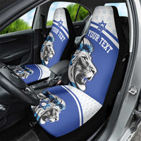 Personalized Israel Lion of Judah Car Seat Cover Flag and Coat of arms