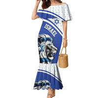 Personalized Israel Lion of Judah Family Matching Mermaid Dress and Hawaiian Shirt Flag and Coat of arms